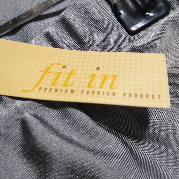 Fit In Women's Shiny Gray and Black Leggings - Picture 7 of 7